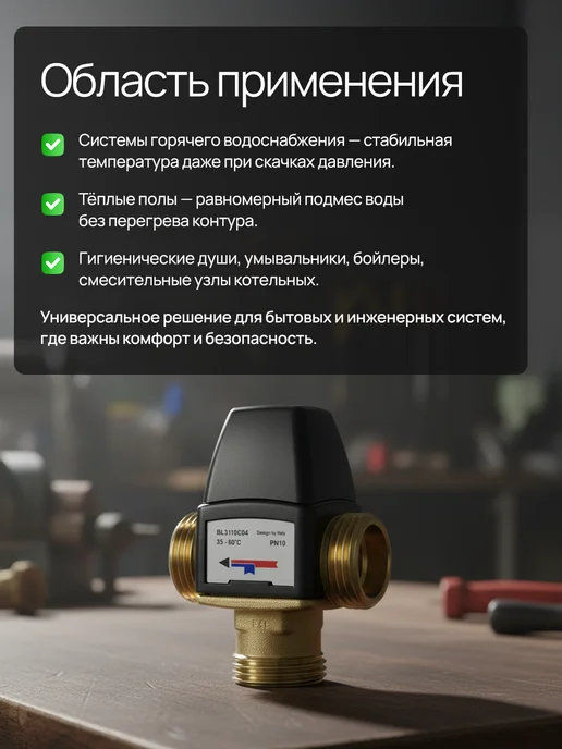 TIM Термостатический смесительный клапан BL3110C04, вариант, фото 5