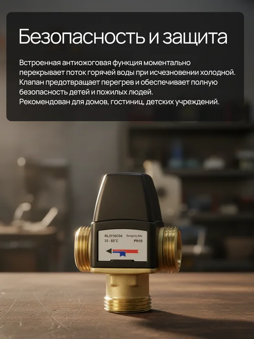 TIM Термостатический смесительный клапан BL3110C04, вариант, фото 8