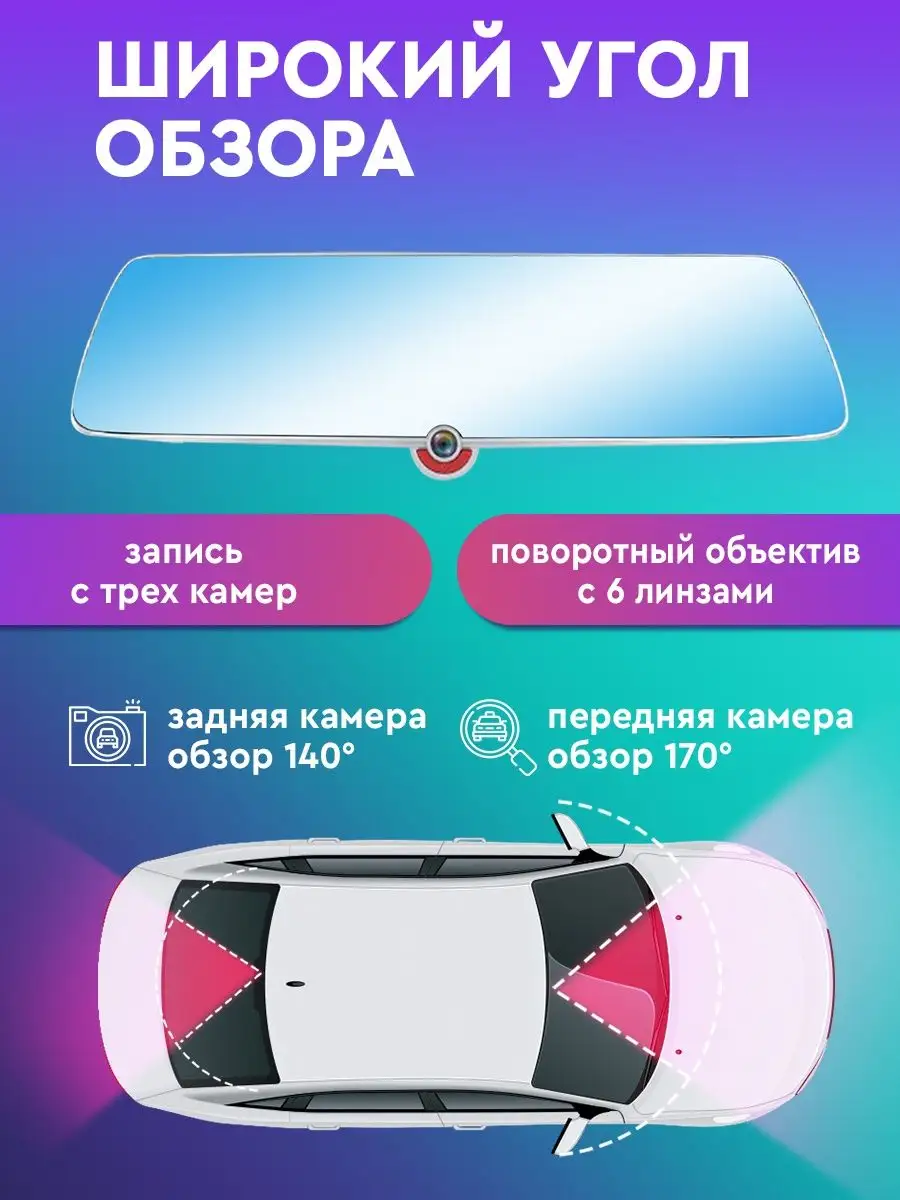 Видеорегистратор зеркало автомобильный SAMAK 62221836 купить за 4 080 ₽ в  интернет-магазине Wildberries