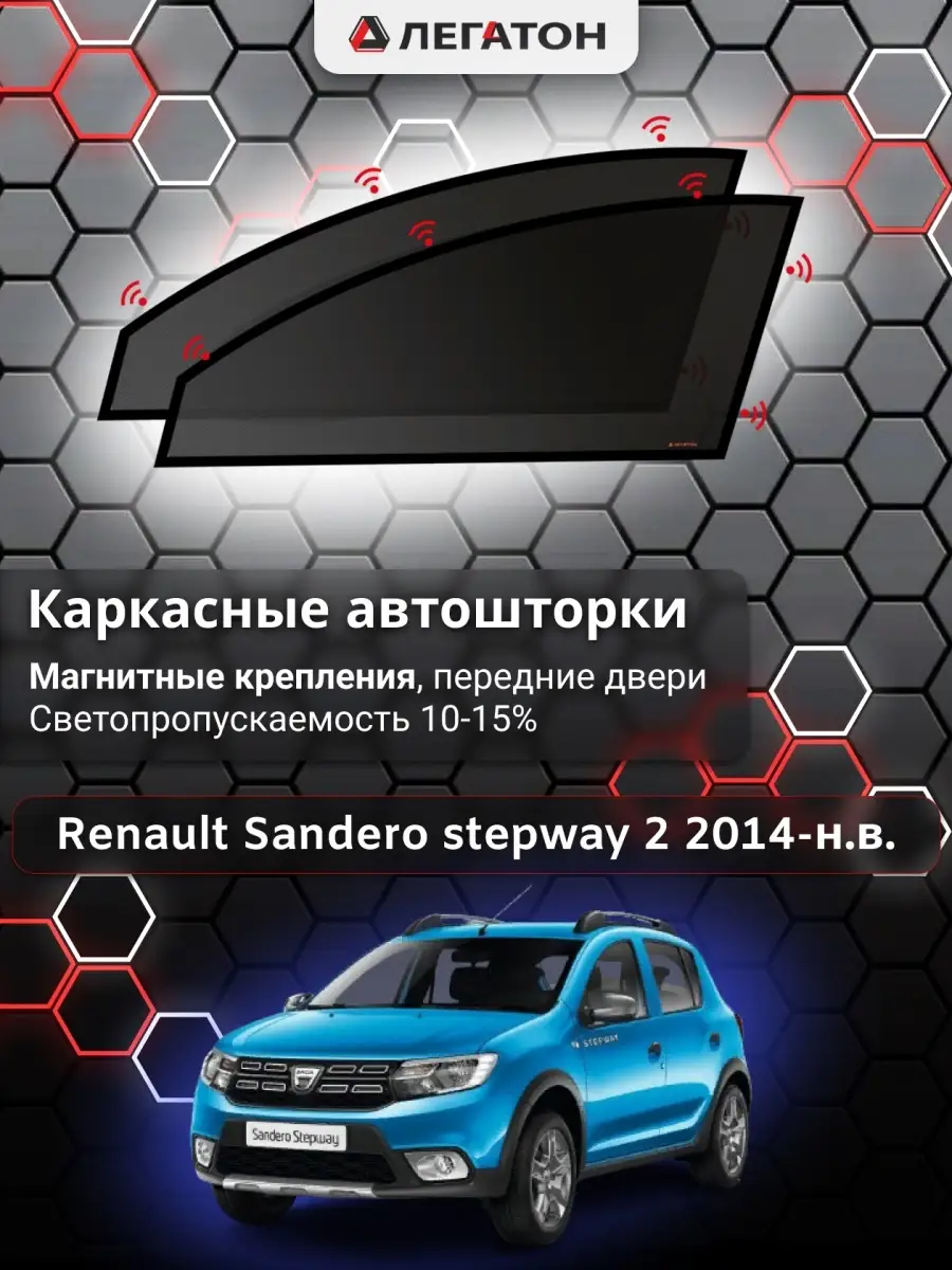 Рено Сандеро степвей 2 14-н.в. автошторки Автошторки Легатон 62291489  купить за 1 488 ₽ в интернет-магазине Wildberries