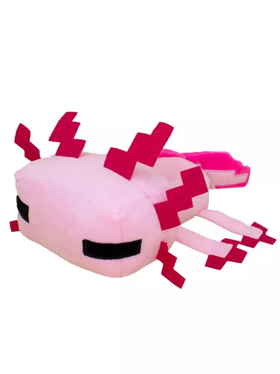 Мягкая игрушка Майнкрафт Пиксельный Аксолотль Axolotl 34 см Minecraft  62334481 купить за 684 ₽ в интернет-магазине Wildberries