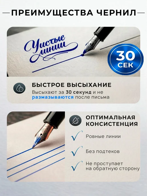 Гамма.. Чернила для перьевой ручки, черный, фото 3