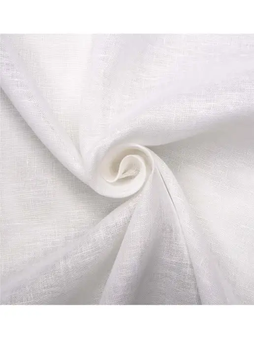 ВсеТканиТут Тюль с имитацией льна 200*250 2 шт, 200x250, 2 шт, фото 4