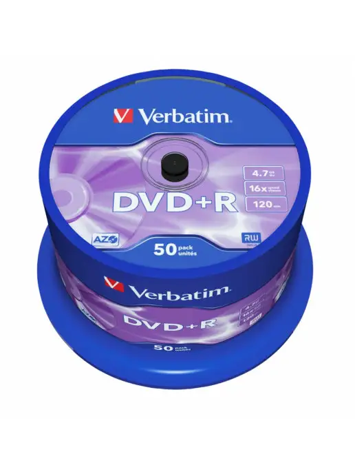 Verbatim Диск DVD+R для записи 120 мин. 4,7 GB 16x CB-50, 4,7 ГБ, фото 4