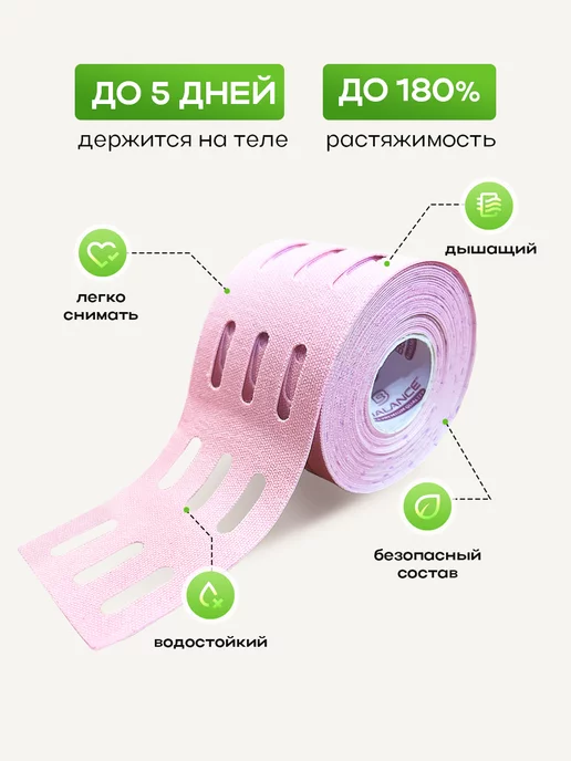 BBalance Tape Тейпы для тела от отечности, вариант, фото 3