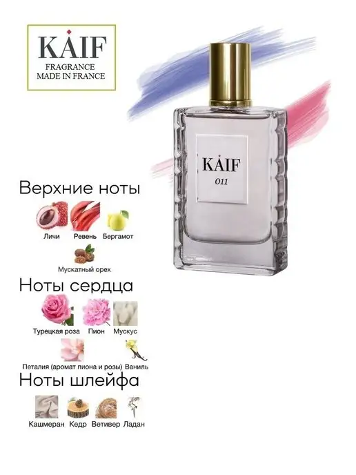 KAIF Парфюмерная вода Delina 011 КАИФ Делина роза и личи 50 мл, 50 мл, фото 2