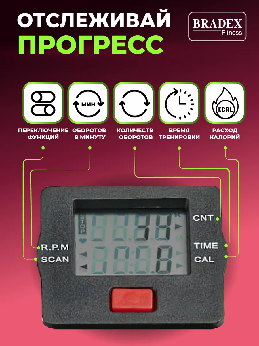 Мини велотренажер для ног и рук, для реабилитации BRADEX 62630536 купить за  3 090 ₽ в интернет-магазине Wildberries