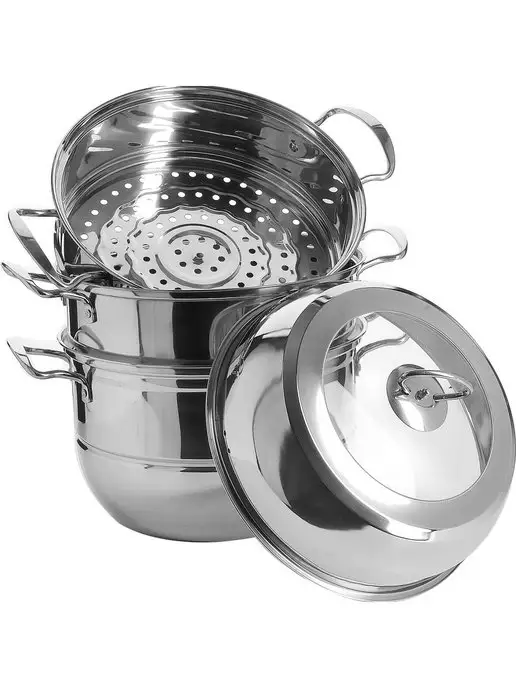 Мантоварка пароварка из нержавеющей стали 4 яруса - фото 3