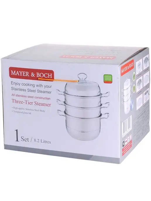 Мантоварка пароварка из нержавеющей стали 4 яруса - фото 6