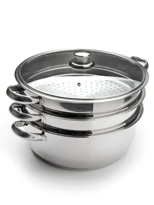 Мантоварка пароварка из нержавеющей стали 2 яруса - фото 11