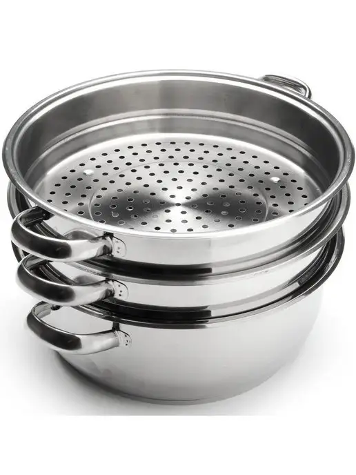 Мантоварка пароварка из нержавеющей стали 2 яруса - фото 8