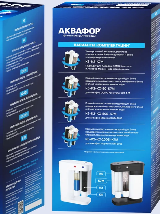 Аквафор Фильтр для воды картриджи К5-К2-КО-50-К7М, 7 м, фото 8