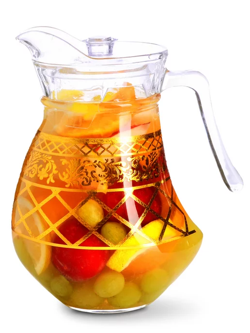 Кувшин графин для воды стеклянный 1,5 л с крышкой - фото 2