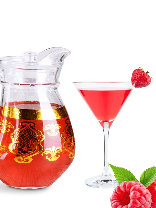 Кувшин графин для воды стеклянный 1,5 л с крышкой - фото 14