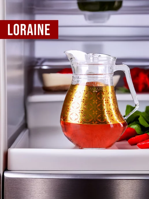 Кувшин графин для воды стеклянный 1,5 л с крышкой - фото 16