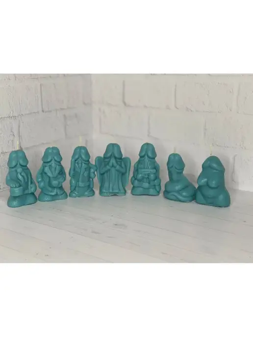 Kruutcandles Свеча эротик, голубой, фото 2