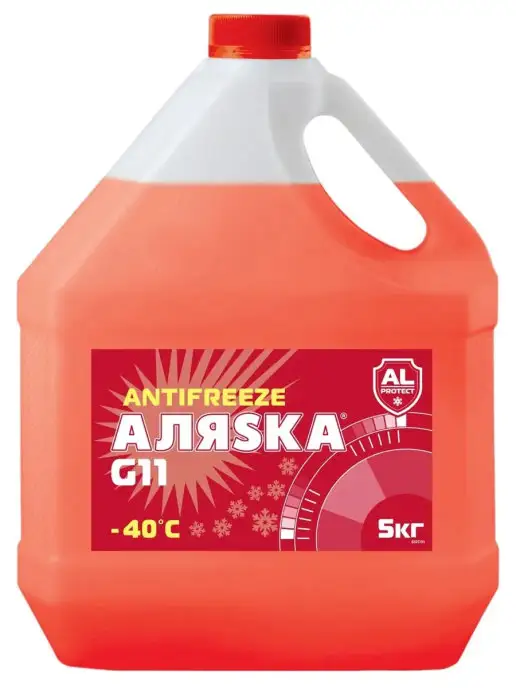Аляска Антифриз Охлаждающая жидкость 5 кг, 5 кг