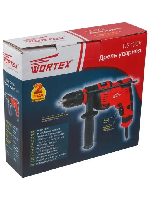 wortex Дрель ударная сетевая для сверления 650 Вт, 650 Вт, фото 6