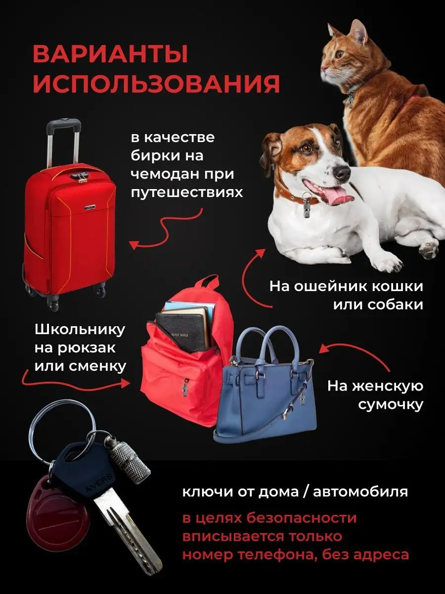 Адресник брелок на ошейник Emotico.Pets 63067554 купить в интернет-магазине  Wildberries