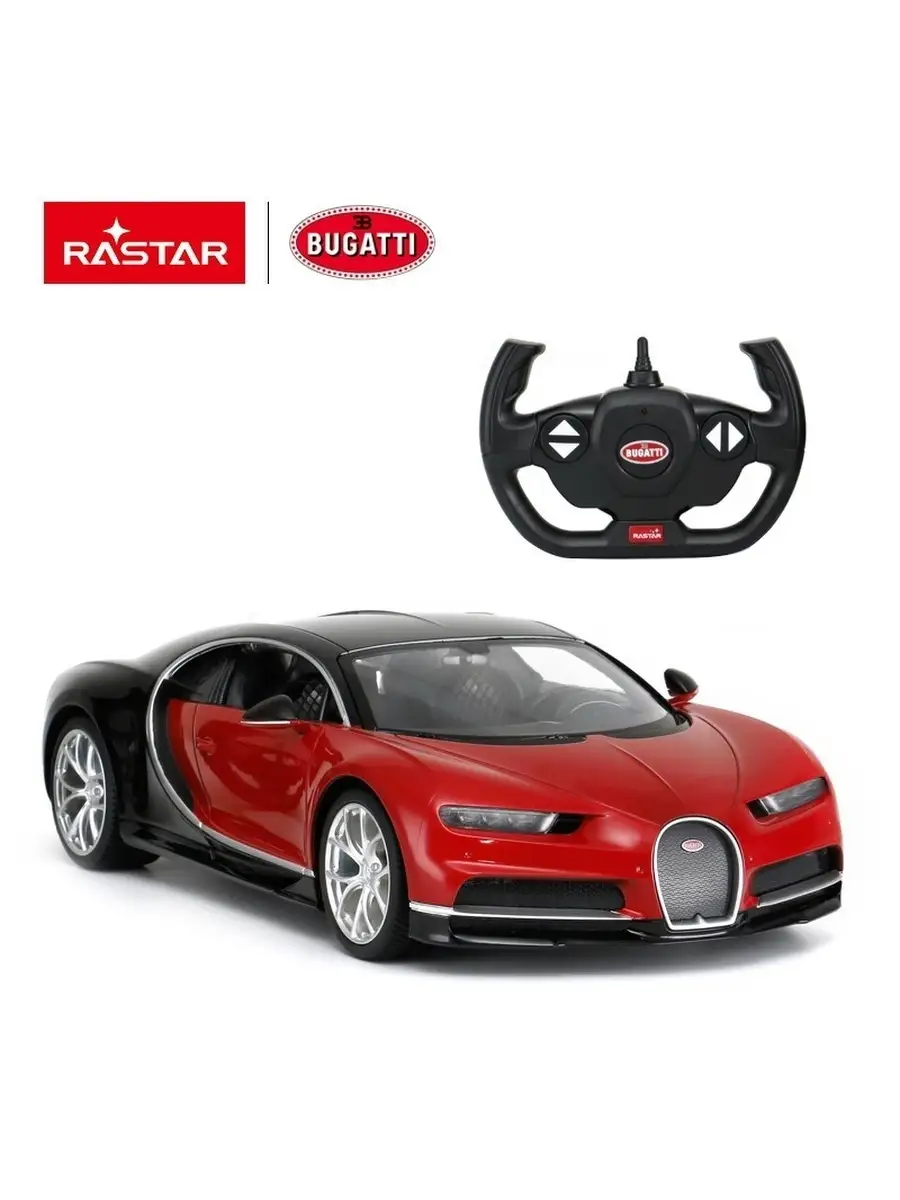 Машина р/у M 1:14, Bugatti Chiron, красная RASTAR 63151845 купить за 5 242  ₽ в интернет-магазине Wildberries