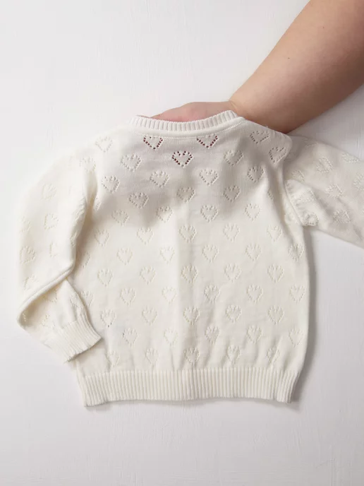 Minora Кардиган кофточка для малыша, белый, фото 6