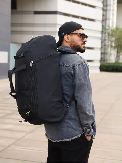 heavenly bags Сумка спортивная для фитнеса дорожная большая рюкзак, вариант, фото 5