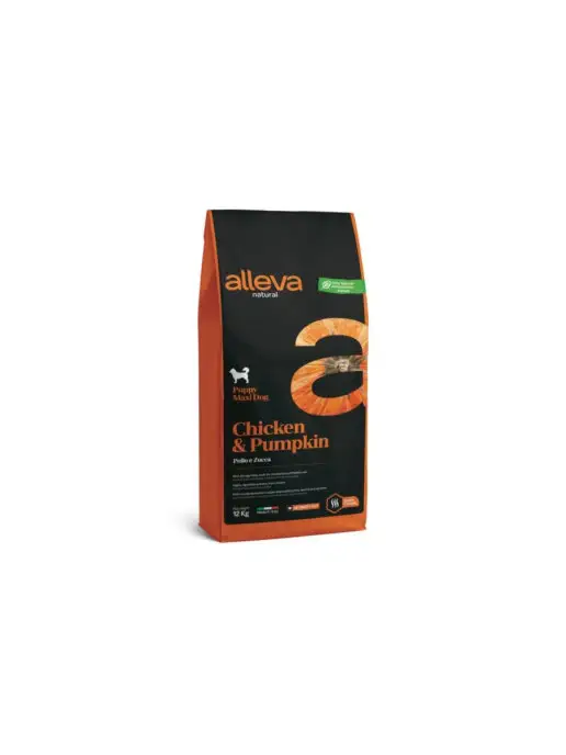 Сухой корм Alleva Тыквой для собак, щенки, курица, 12 кг, фото 3