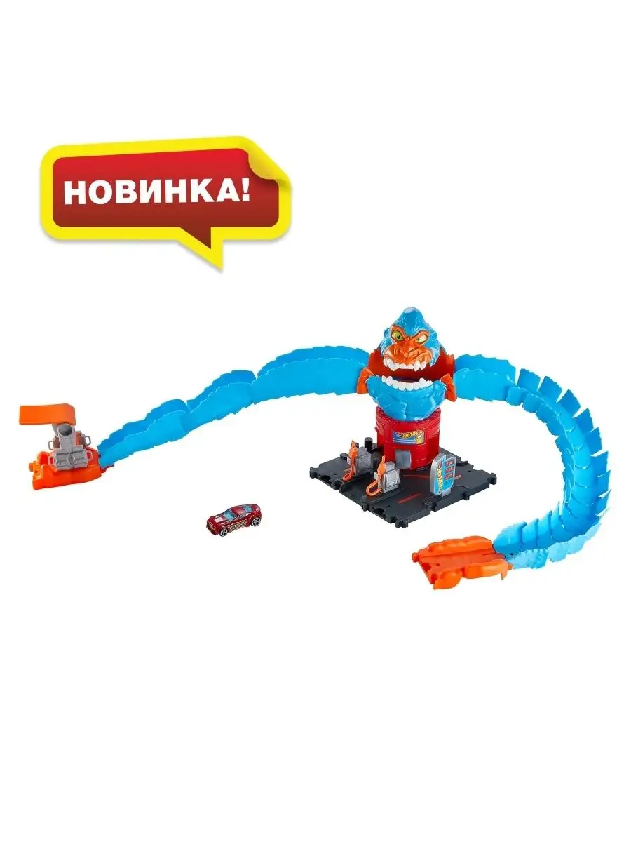 Набор игровой Hot Wheels/Хот вилс Сити Автозаправка в лапах гориллыHDR30  Hot Wheels 63386096 купить в интернет-магазине Wildberries