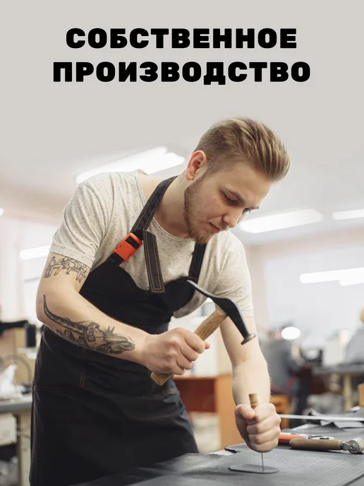 Russian.Handmade Зажим для денег купюр и карт мужской из натуральной кожи, черный, фото 5