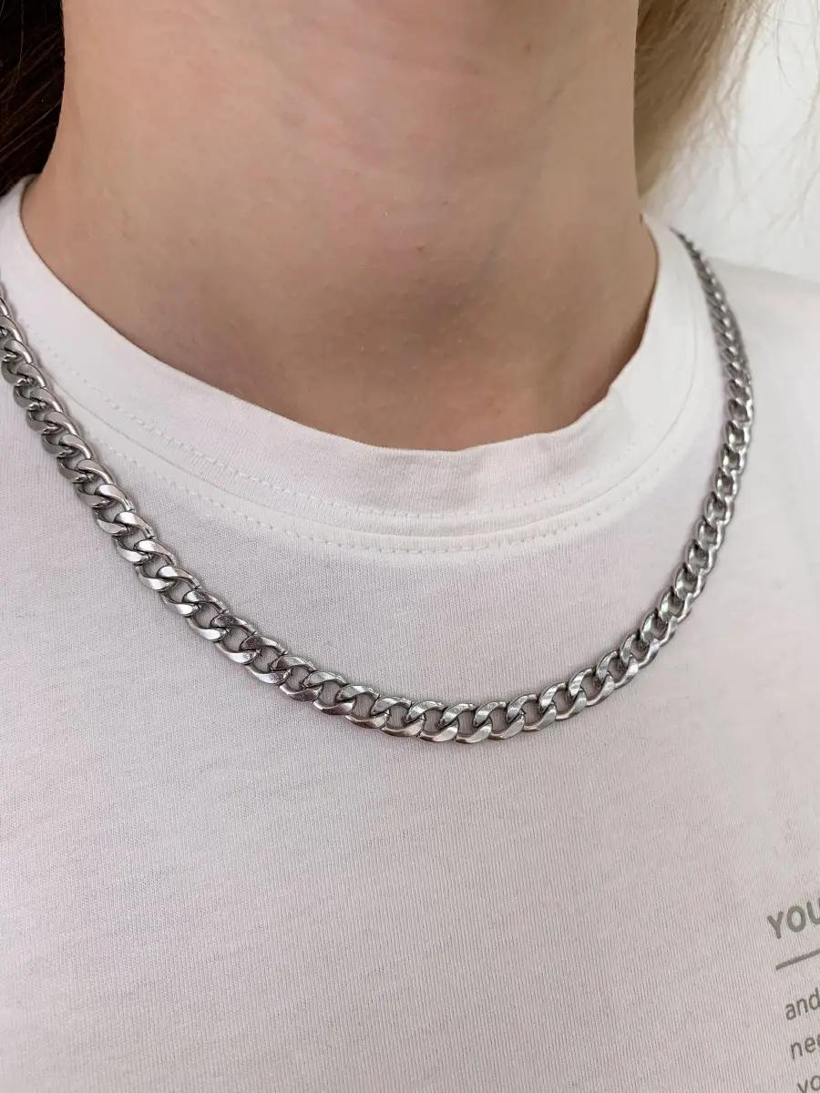 Цепочка на шею бижутерия под серебро красивая Baryshnikov 63552616 купить  за 85 200 сум в интернет-магазине Wildberries