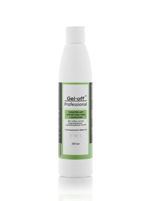 GEL-OFF Средство для снятия гель-лака Mentol, 110мл, 250 мл, фото 2