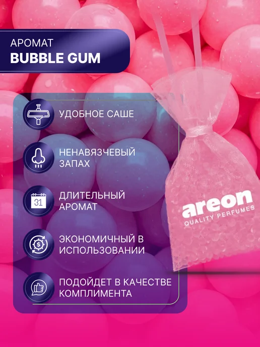 areon Вонючка в машину с ароматом Бабл гам, вариант, фото 2
