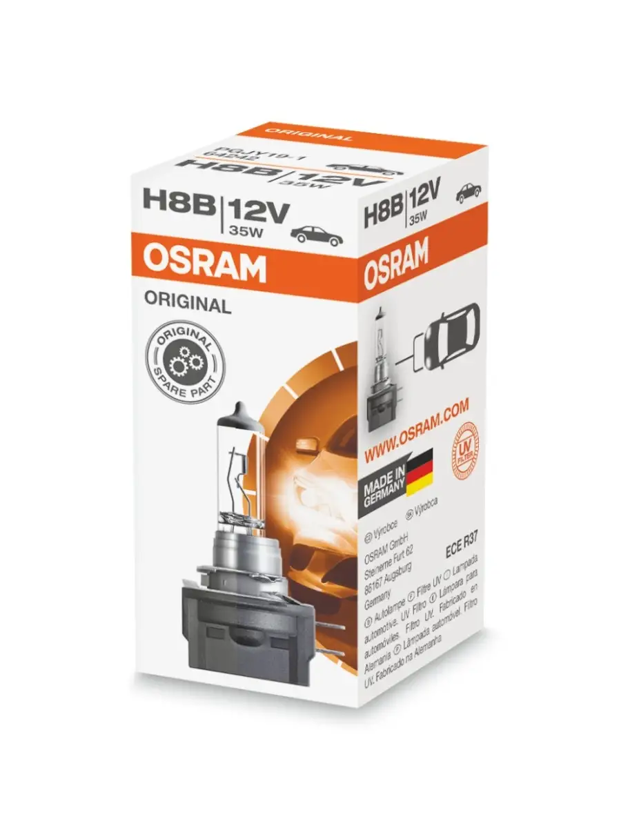 Галогенная лампа H8B 12V 35W ORIGINAL LINE (1шт) Osram 63589221 купить за 1  816 ₽ в интернет-магазине Wildberries