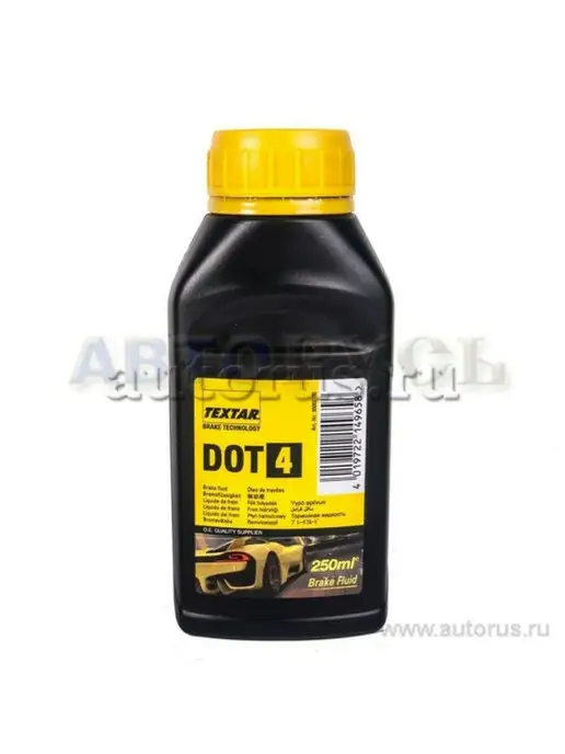 TEXTAR Тормозная жидкость DOT4 0,5 л, 0,25 л