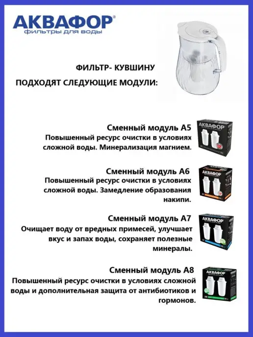 Аквафор Орлеан Белый кувшин для воды с фильтром, белый, фото 4