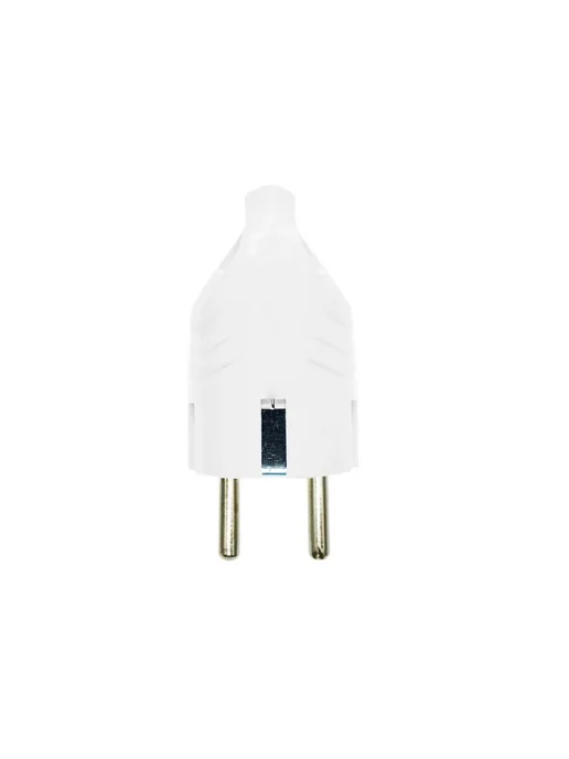 Marlen-M Вилка электрическая угловая, с кольцом, 10-16А, 250V, белая, белый, фото 3