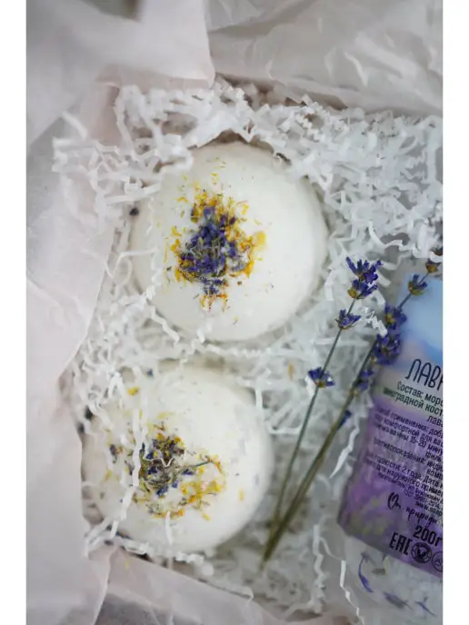 SOAPKA Подарочный набор для ванны Лаванда, белый, фото 7