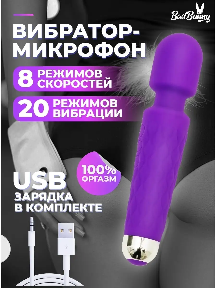 Вибратор женский, секс игрушка BadBunny 63717455 купить в интернет-магазине  Wildberries