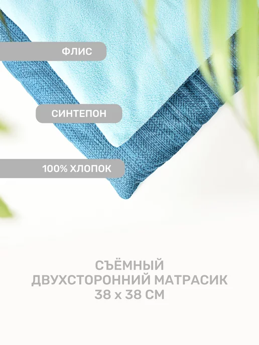 ZooMoDa Лежанка трансформер для кошек и собак, голубой, фото 8