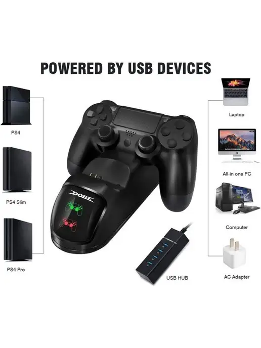 DOBE Станция для джойстика контроллера PS4 Pro Slim, вариант, фото 8
