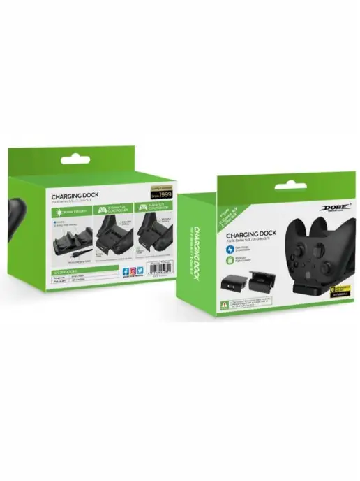 DOBE Станция для 2х геймпадов+2 акб для Xbox One S, вариант, фото 7