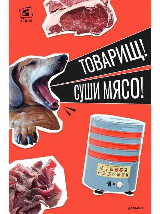 ЭЛВИН Сушилка овощей и фруктов СУ-1У - увеличенная, вариант, фото 4