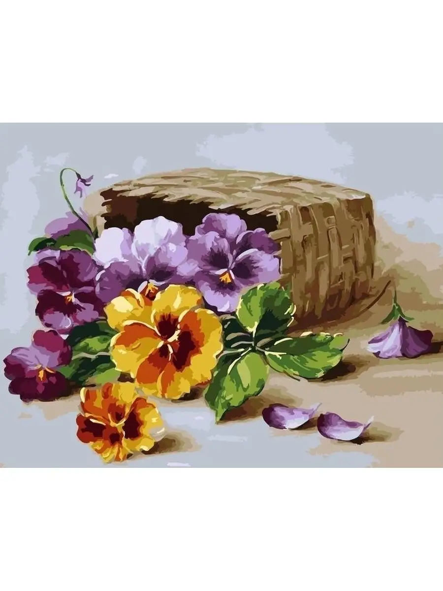 Картины по номерам цветы, пионы, подсолнухи, розы, натюрморты и букеты