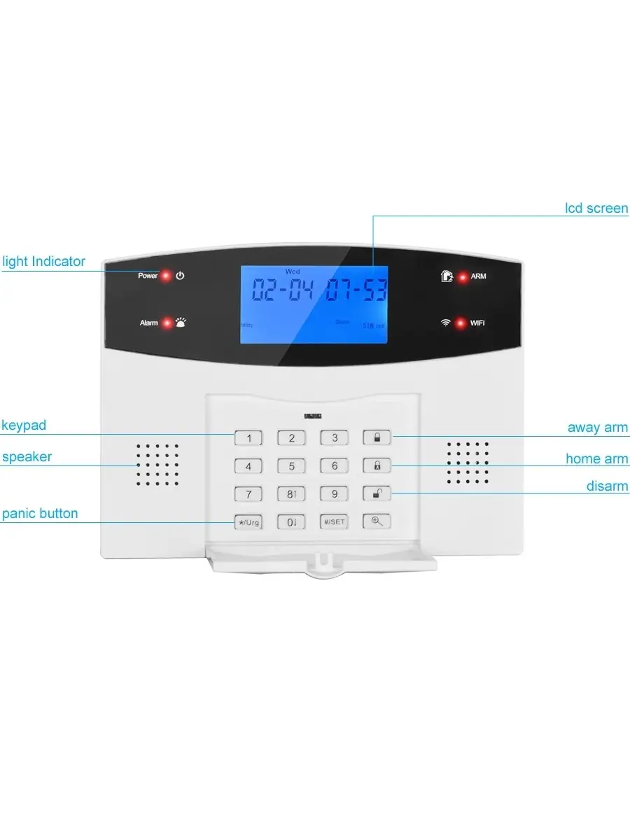 GSM- сигнализация с беспроводными датчиками для охраны . GPR 63912061  купить за 4 842 ₽ в интернет-магазине Wildberries