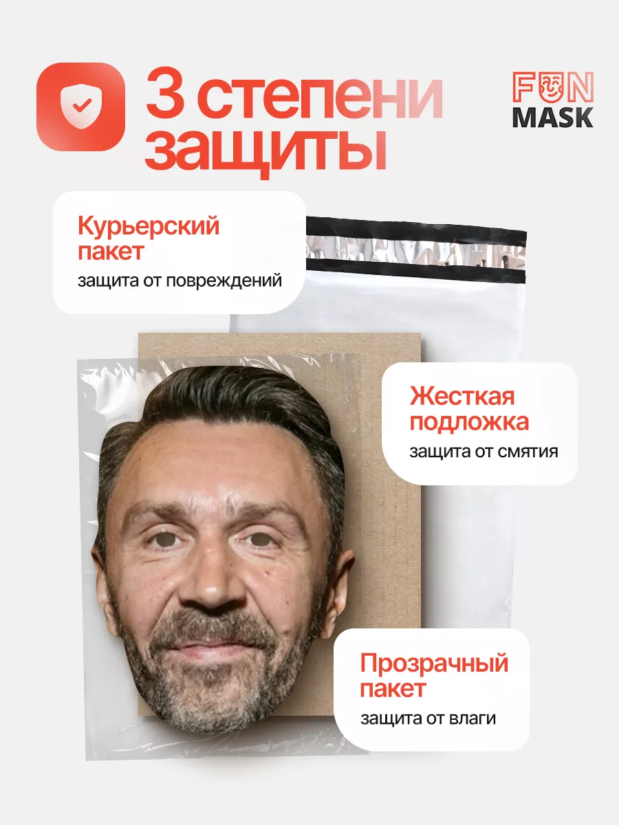 Маска Сергей Шнуров, картон FUN MASK 64039491 купить за 368 ₽ в  интернет-магазине Wildberries