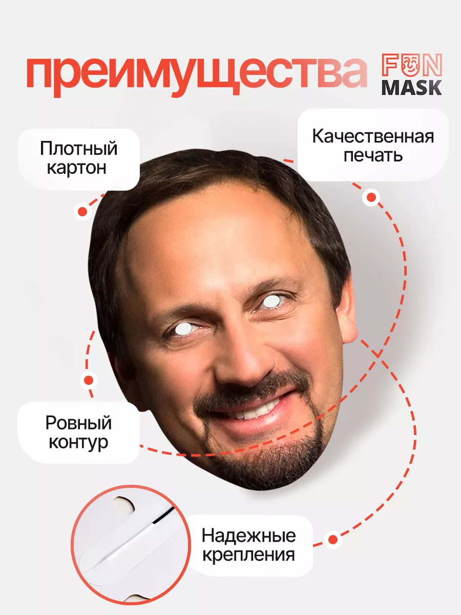 Маска Стас Михайлов, картон FUN MASK 64039638 купить за 368 ₽ в  интернет-магазине Wildberries