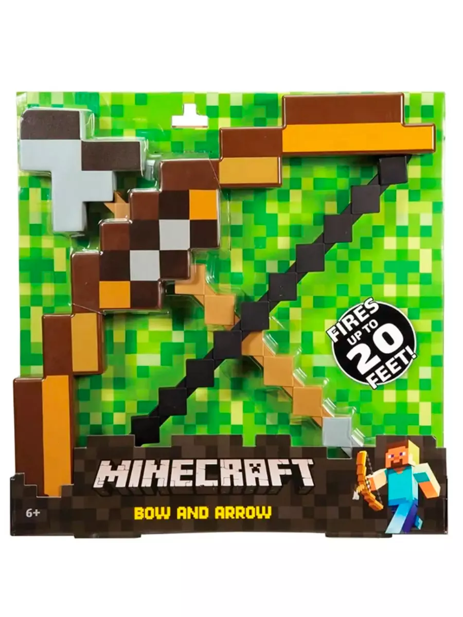 Пиксельный лук со стрелой из Майнкрафт Minecraft 64079817 купить за 1 796 ₽  в интернет-магазине Wildberries