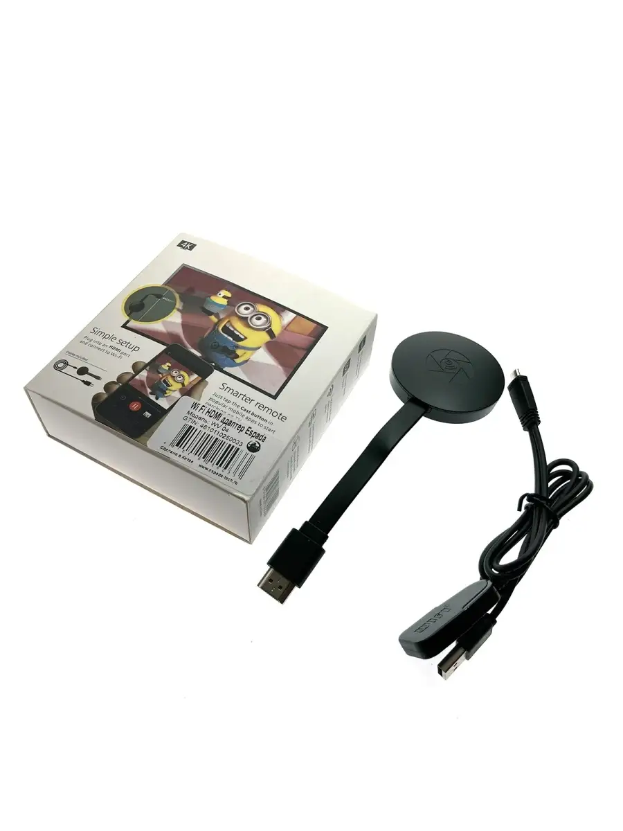 Беспроводной HDMI адаптер Wi Fi для телевизора miracast 1080 Espada  64156904 купить за 843 ₽ в интернет-магазине Wildberries