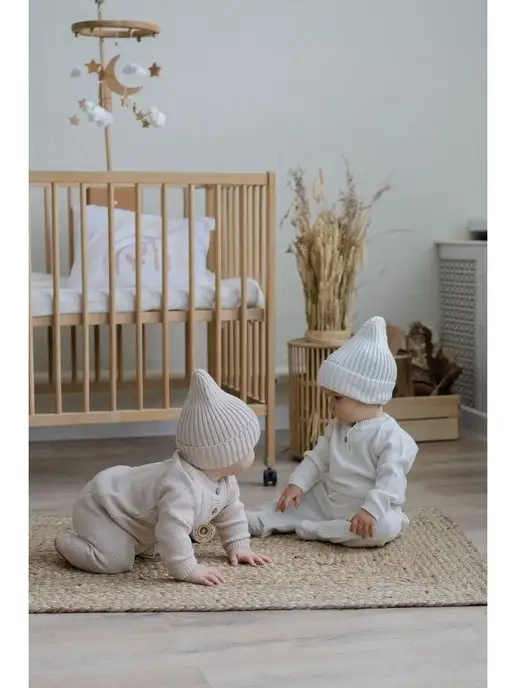 Marina Textile Шапка бини для новорожденного демисезон, желтый, фото 7