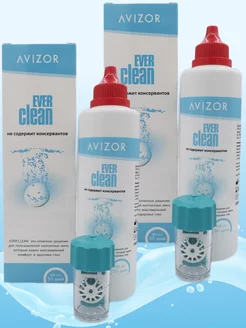 Раствор для очистки контактных линз Ever Clean 2х225 мл Avizor 64208170 купить за 2 155 ₽ в интернет-магазине Wildberries